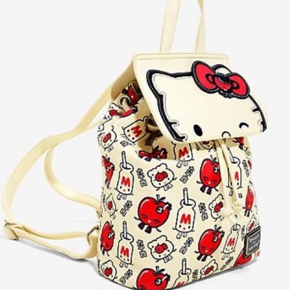 Hello kitty mini backpack. Super buttery soft leather. BoxLunch exclusive. - Picture 2 of 11